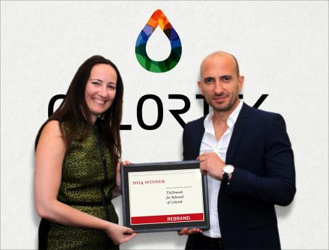 The Lebanese Design Agency, TAGbrands grabs win at REBRAND 100 Global Awards with Colortek. 