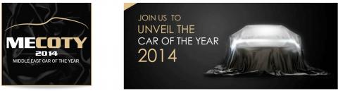 Inaugural ‘Middle East Car of the Year Award’ to announce top two car nominees for each category