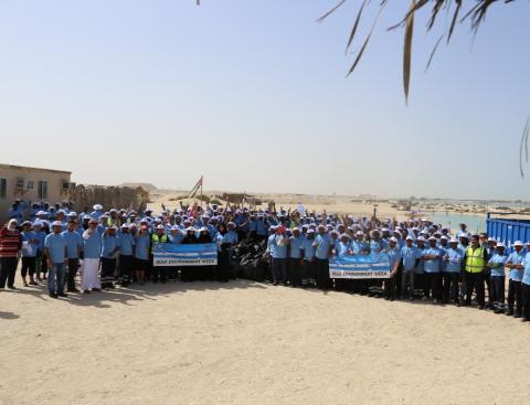 Imdaad participates in DP World’s coastal clean-up activity in celebration of Gulf Environment Week