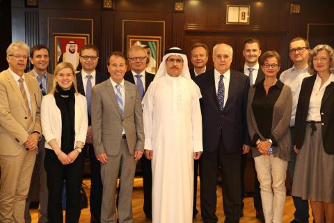 HE Saeed Mohammed Al Tayer, MD & CEO of DEWA receives high-level delegation from the Hamburg Chamber of Commerce