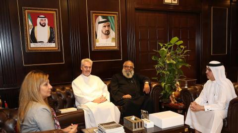 HE Saeed Mohammed Al Tayer receives delegation from Jebel Ali Churches Council
