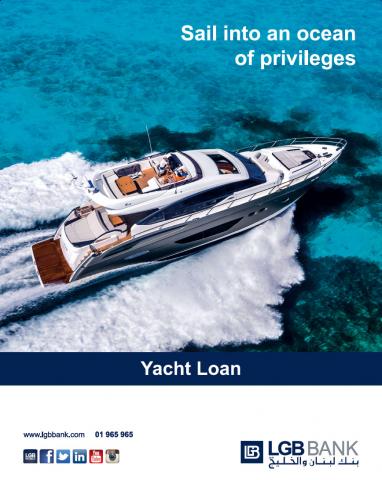 LGB BANK s.a.l. achieves the dreams of yacht lovers With the Yacht Card and Yacht Loan