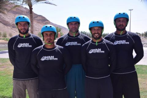 General Directorate of Abu Dhabi Police officers form UAE National Team competing in World Rafting Championship