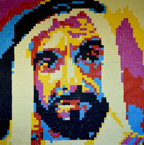 Bebuzzd creates unique wall art portrait of ‘Sheikh Zayed’ as part of 45th UAE National Day celebration