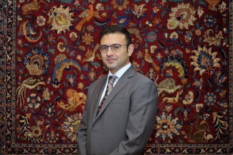 Hadi Maktabi, a Lebanese art dealer at the Louvre Museum…a natural flair for creativity made into carpets