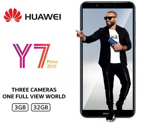 PreOrder your Huawei Y7 Prime 2018 and get a Special Gift Package