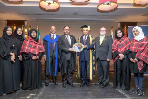 Hamdan Bin Mohammed Smart University’s Chancellor attends graduation ceremony