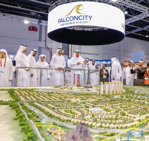 HH Sheikh Hamdan visits Falconcity of Wonders stand at Cityscape Global 2018