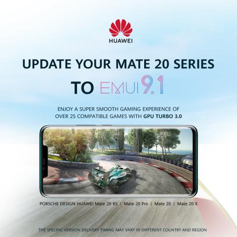 EMUI 9.1 Upgrade for Huawei Mate 20 Series