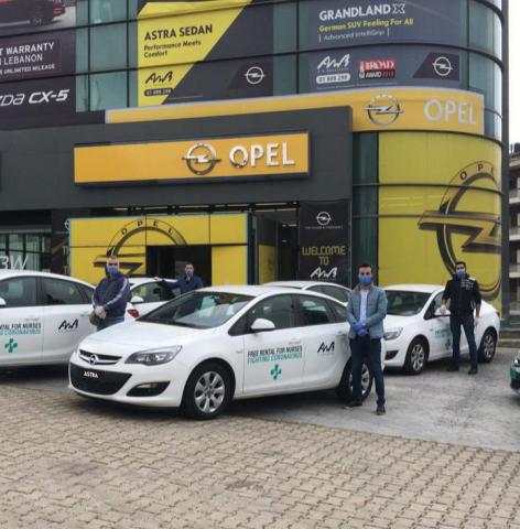 A.N.Boukather Holding (ANB) has launched an initiative to provide Free Mazda and Opel Rental cars to nurses fighting COVID-19 in Lebanese Hospitals