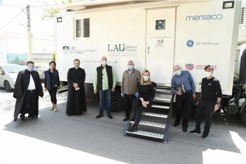 The LAU Mobile Clinic Service National Campaign battling COVID-19 covers the 4 corners of Lebanon