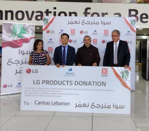LG Electronics and Sealco (Shaker Electronics and Appliances Lebanon Co) Partner up with Caritas Lebanon to Bring Back Comfort to Lebanese Homes