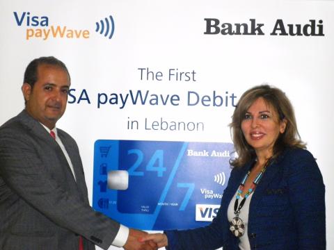 Bank Audi launches the VISA Pay Wave Technology on Debit Cards for the First Time in Lebanon