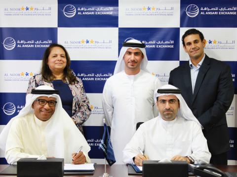 Al Ansari Exchange donates AED 250,000 to Al Noor Training Center for Children with Special Needs