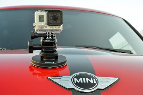 And: action! New MINI Connected ready App enables GoPro cameras to be controlled using the MINI operating system.