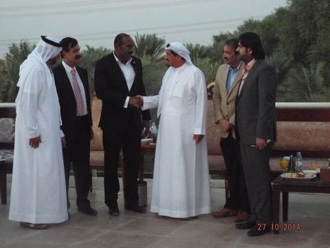 Antigua & Barbuda Prime Minister accompanied by Foreign Minister called on to HH Sheikh Humaid Bin Rashid Al Nuaimi Ruler of Ajman & Member of Supreme Council of UAE and also inspected Ajman Uptown Project