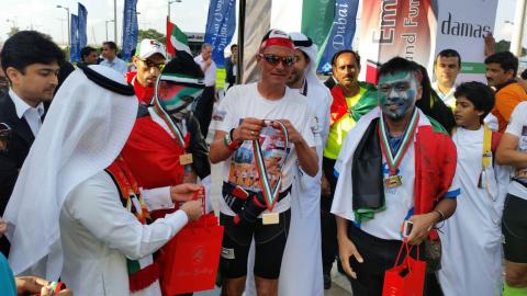 Imdaad running team successfully participates in last leg of 7EmiratesRun