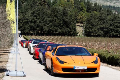 Joining passion and nature:  Ferrari explores the Beqaa Valley