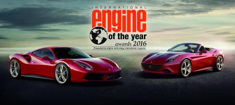 Ferrari’s turbo-charged V8 is the overall winner of the International Engine of the Year