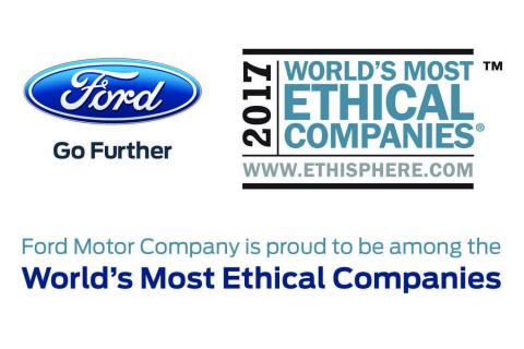 Corporate Responsibility Puts Ford Among World’s Most Ethical Companies for Eighth Straight Year