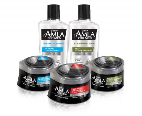 Dabur Amla enters the male grooming category and launches new range of products to address hair fall