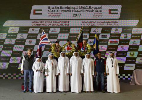 Yousef Al Abdulrazzaq grabs top prize in thrilling finale of 2017 the AquaBike World Championship- GRAND PRIX OF SHARJAH