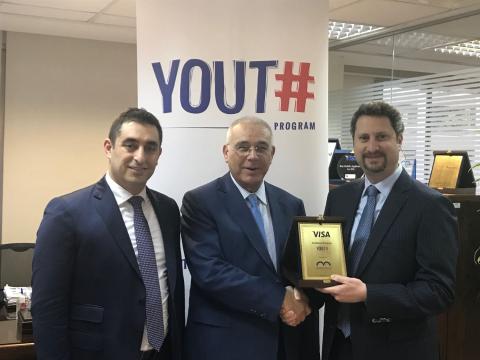 Visa presents Bankmed the Excellence Program Award in recognition of the Bankmed Youth Program