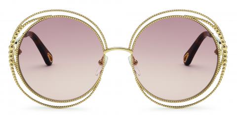 Chloé Carlina Chain 58MM Round Sunglasses - ShopStyle