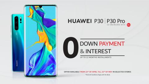 The Huawei P30 Pro and P30 are now offered with an installment plan