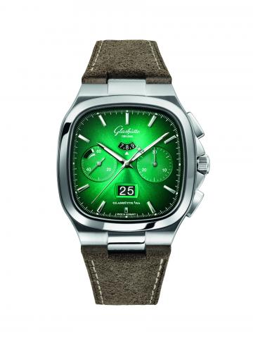 Chronograph in a fascinating colour-play - Special limited edition Seventies Chronograph Panorama Date in green and grey