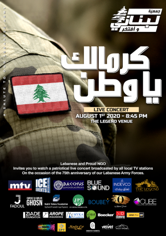 “Lebanese & Proud” NGO honors the Lebanese Army on August 1 live on all Lebanese TVs